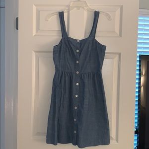Denim midi dress
